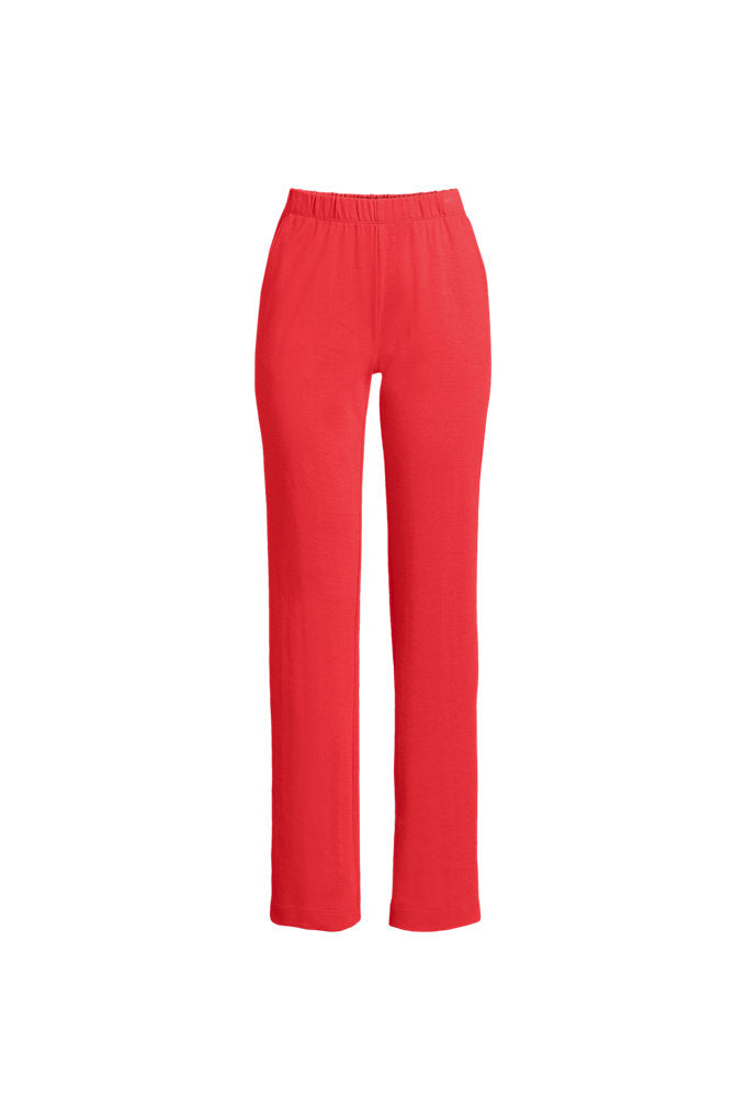 Women's Plus Size Sport Knit High Rise Elastic Waist Pull On Pants