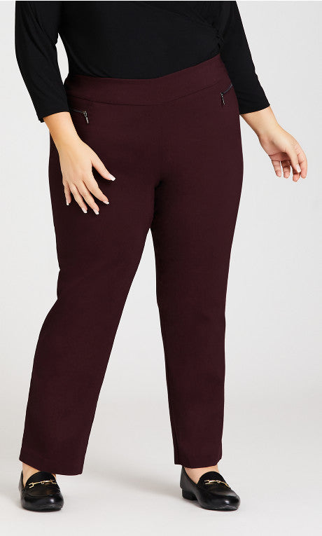 AVENUE PANT SSTRETCH ZIP AVG
