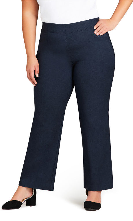 AVENUE PANT SS BOOTCUT AVG - Indigo