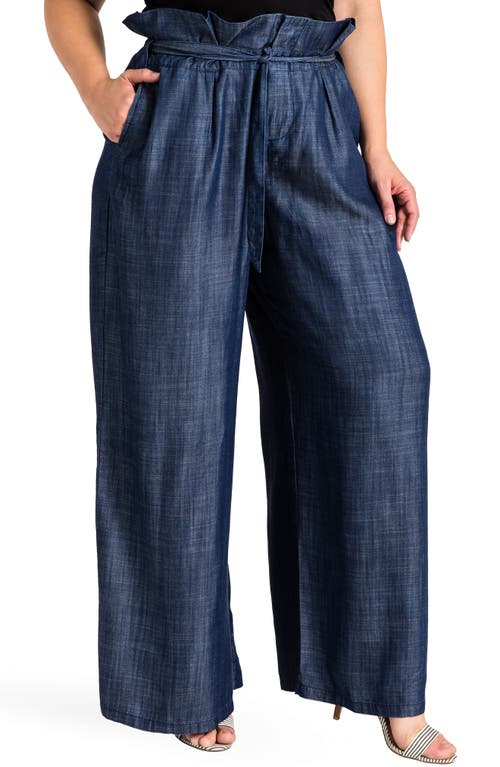 Cleo Wide Leg Pants in Dark Blue