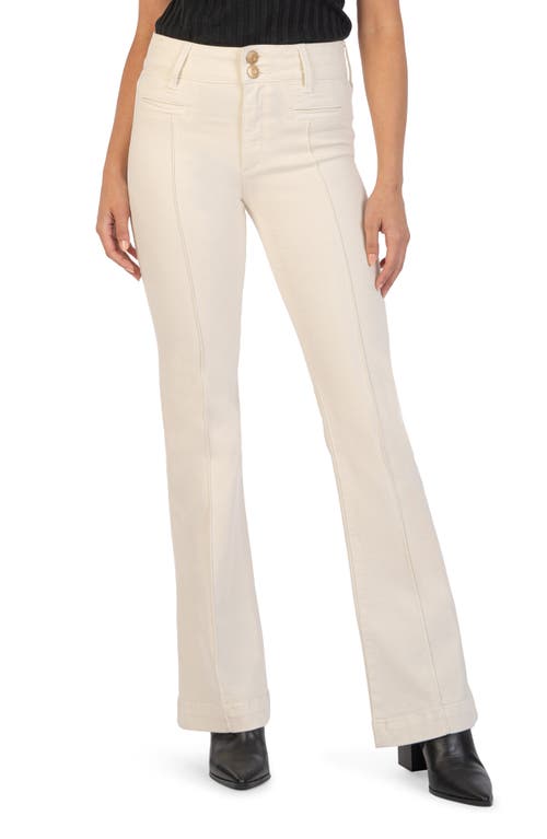 Ana Pintuck Welt Pocket High Waist Flare Jeans