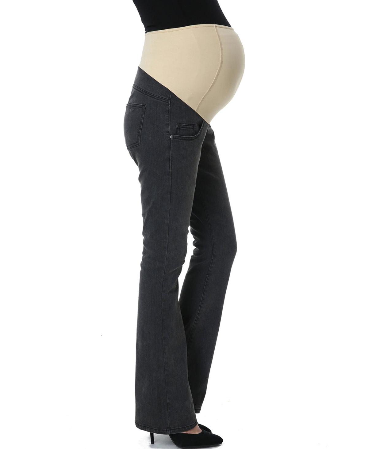 Maternity Stretch Boot Cut Jeans: 32" Inseam
