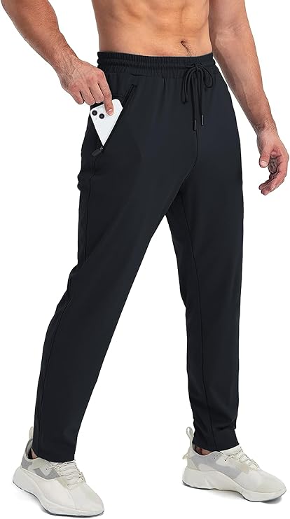 Men's Joggers with Zip Pockets: 31", 33", 35", 37" Inseam