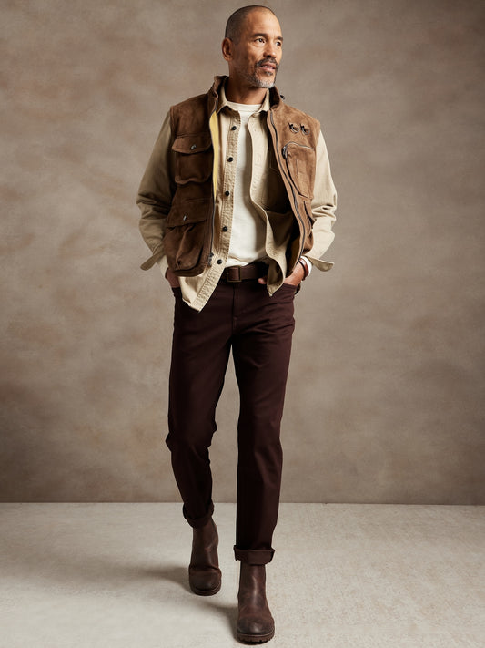 Men's Tapered Pants with Roomier Seat and Thigh: 30", 32", 34" Inseam