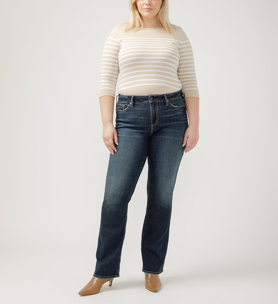 Suki Mid Rise Slim Bootcut Luxe Stretch Jeans