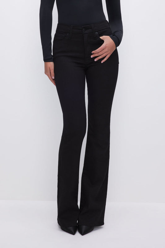 Women's Black Bootcut Jeans in 33" Inseam