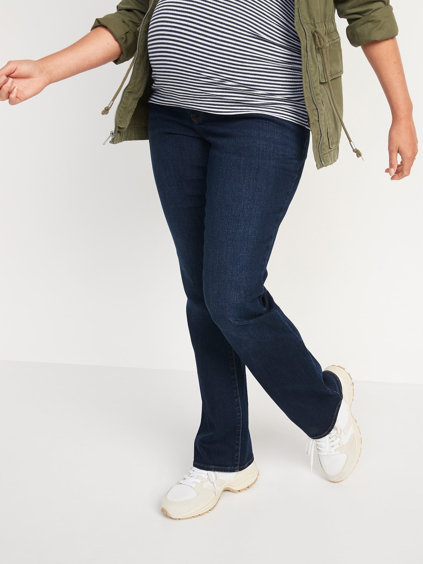 Old Navy Maternity Full Panel Kicker Boot-Cut Jeans