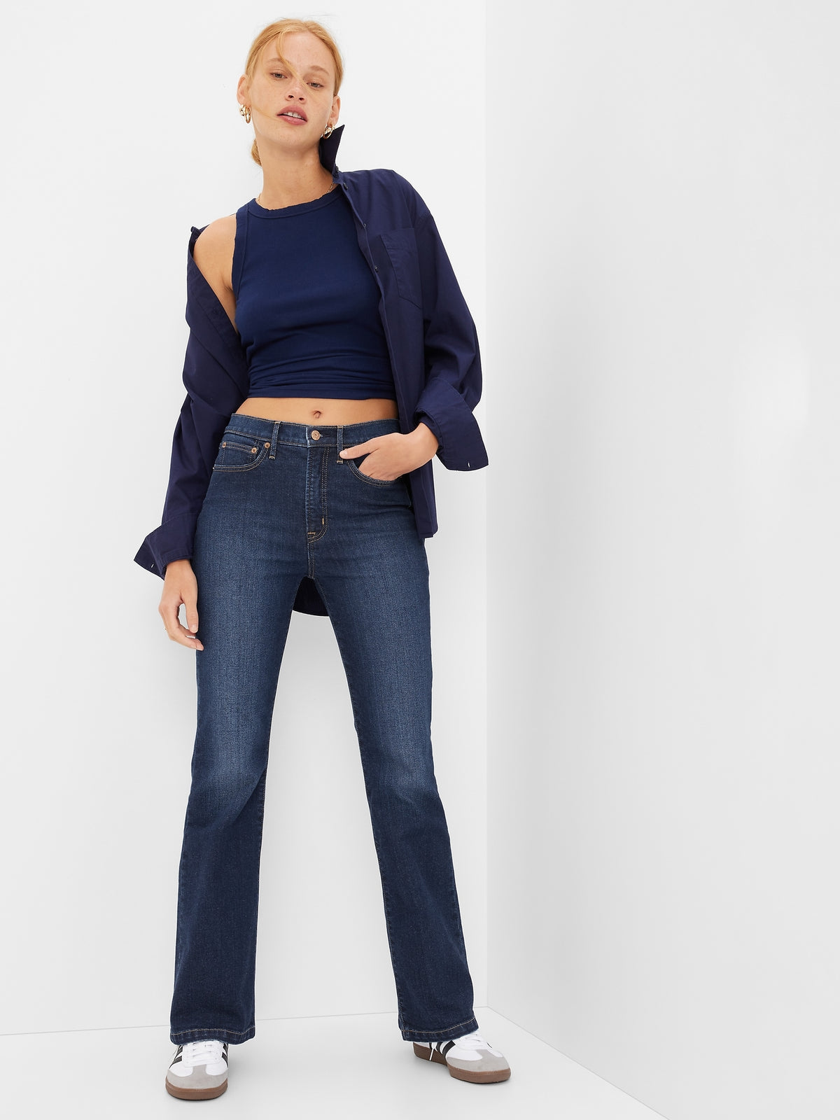 High Rise '70s Flare Jeans with Washwell
