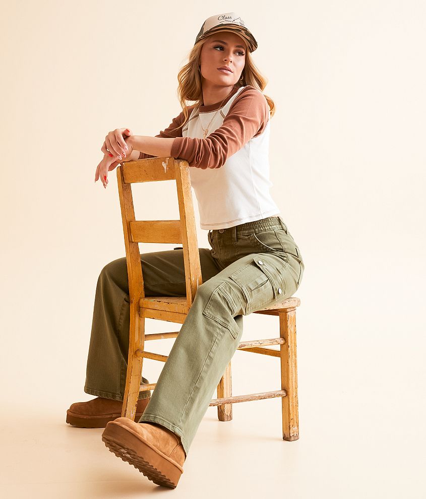 Tall & Regular Wide Leg Stretch Cargo Pants