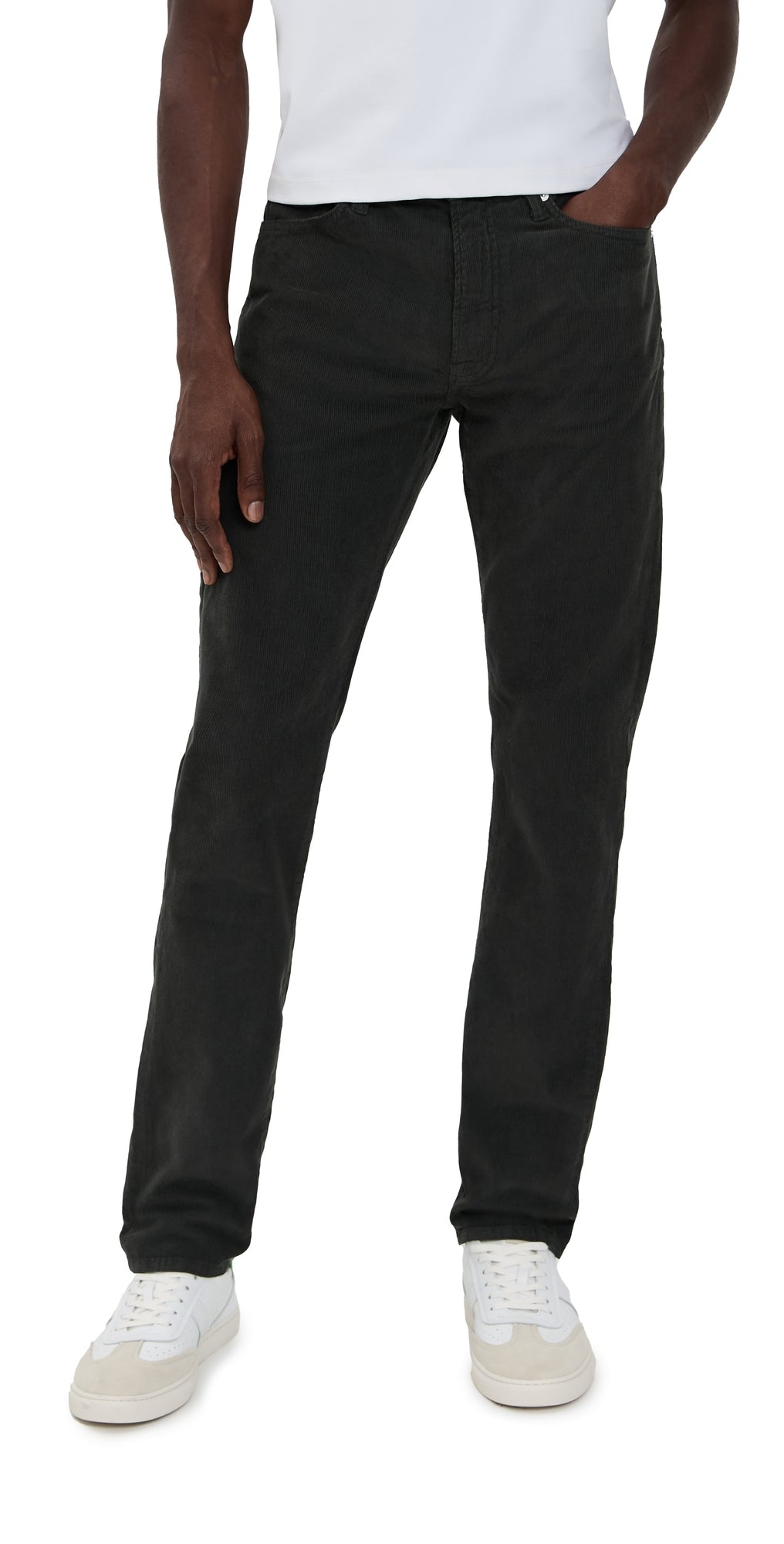 Men's Slim Stretch Corduroy Jeans 33" Inseam