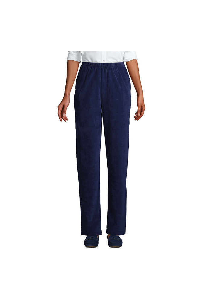 Sport Knit High Rise Corduroy Elastic Waist Pants