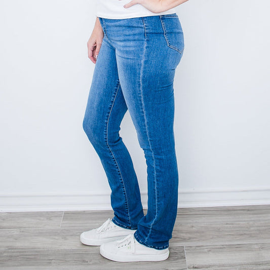 Tall Plus Size Eco-Friendly Straight-Leg Jeans: 35", 37" Inseams