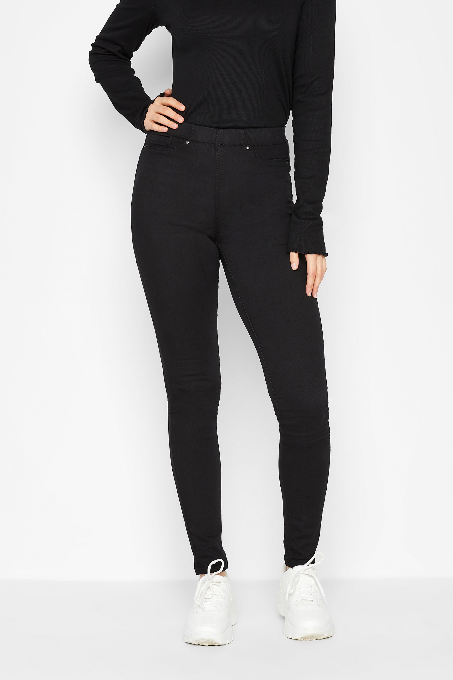 Tall Black Stretch JENNY Jeggings – Search By Inseam