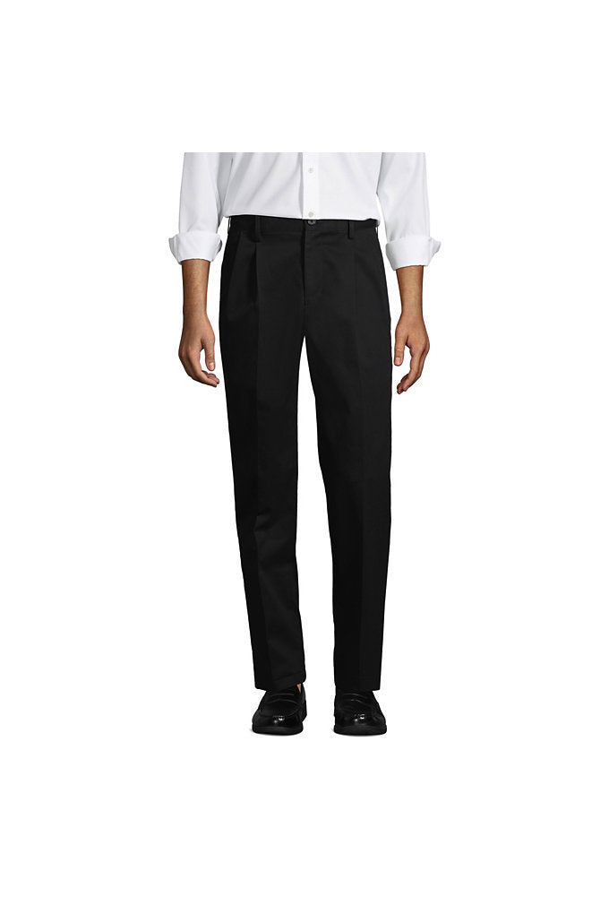 Men's Comfort Waist Pleated No Iron Chino Pants