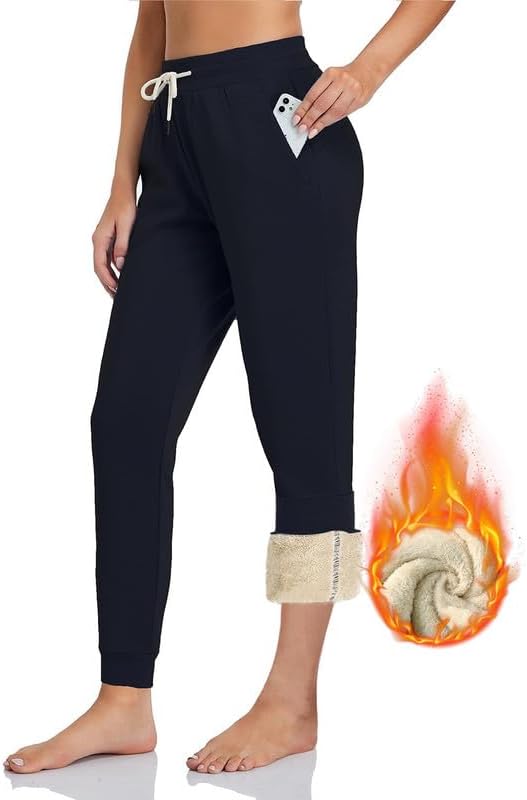 Women's Sherpa Polar Fleece Lined Jogger Pants