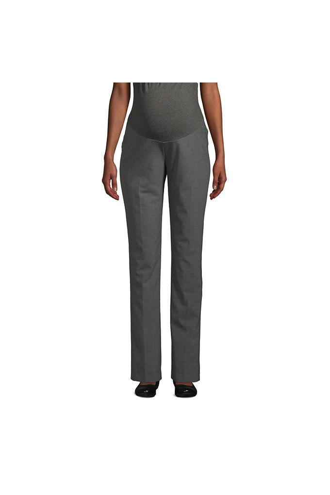 Women's Washable Wool Maternity Straight Leg Pants