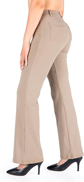 Plus-size Bootcut Pants with Belt Loops