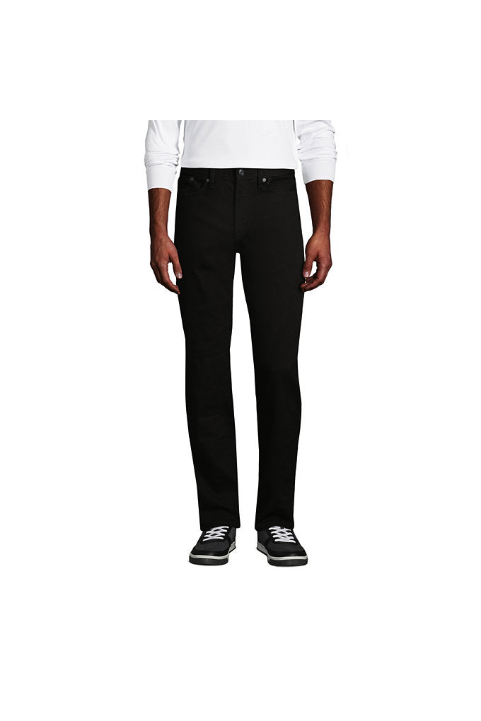 Men's Comfort Waist Black Jeans