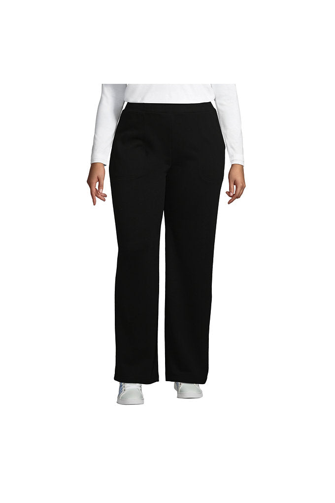 Women's Plus Size High Rise Serious Sweats Wide Leg Sweatpants