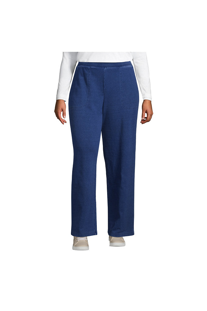 Women's Plus Size High Rise Serious Sweats Wide Leg Sweatpants