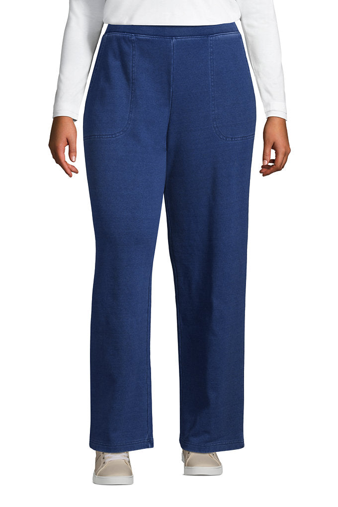 Women's Plus Size High Rise Serious Sweats Wide Leg Sweatpants