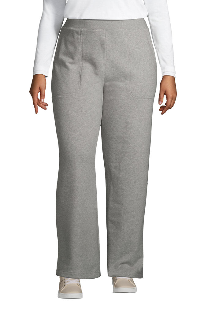 Women's Plus Size High Rise Serious Sweats Wide Leg Sweatpants