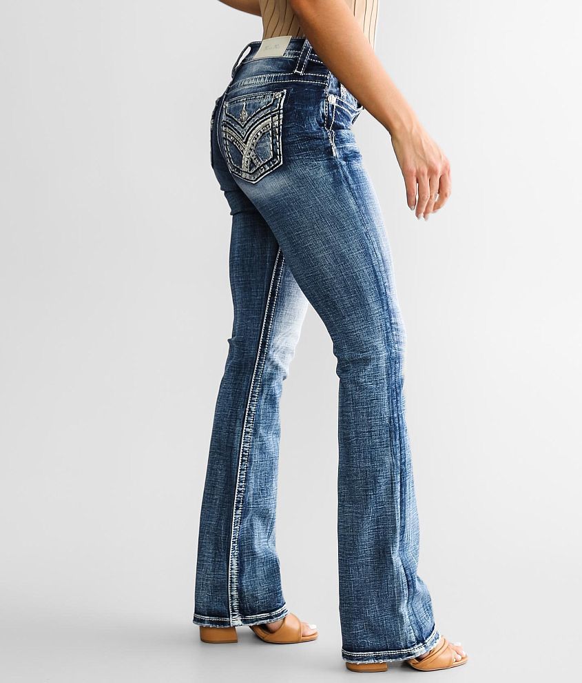 Mid-Rise Tailored Boot Stretch Jean