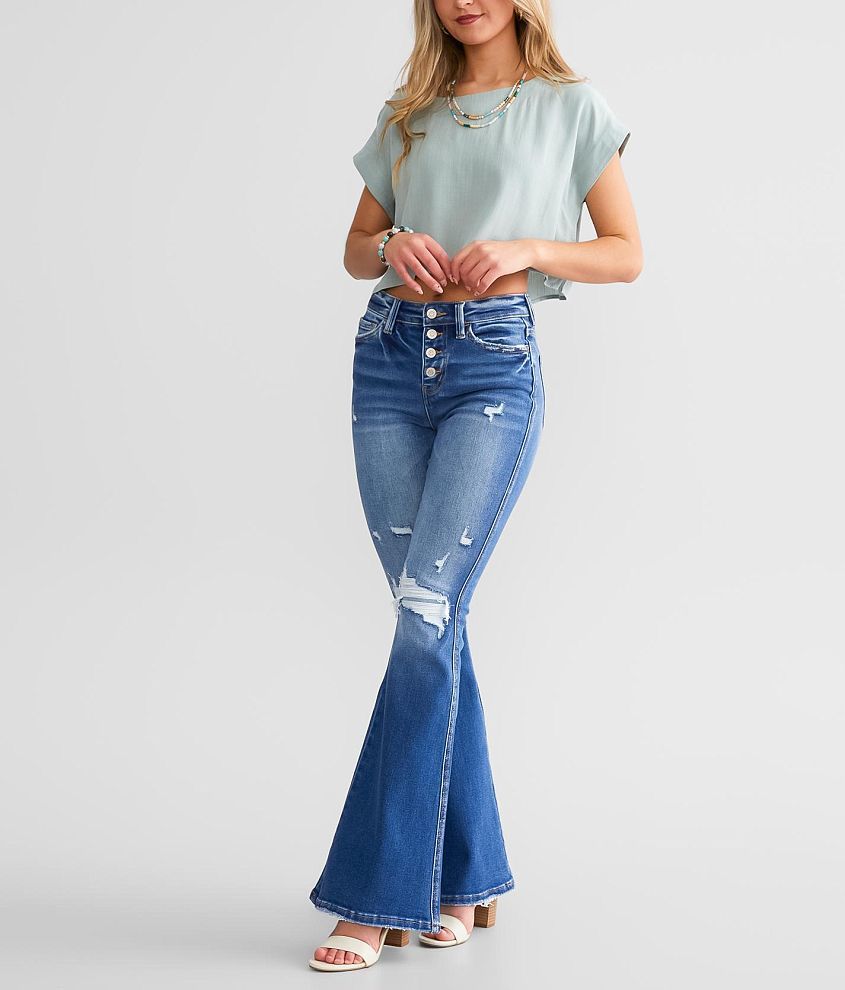 High Rise Flare Stretch Jean