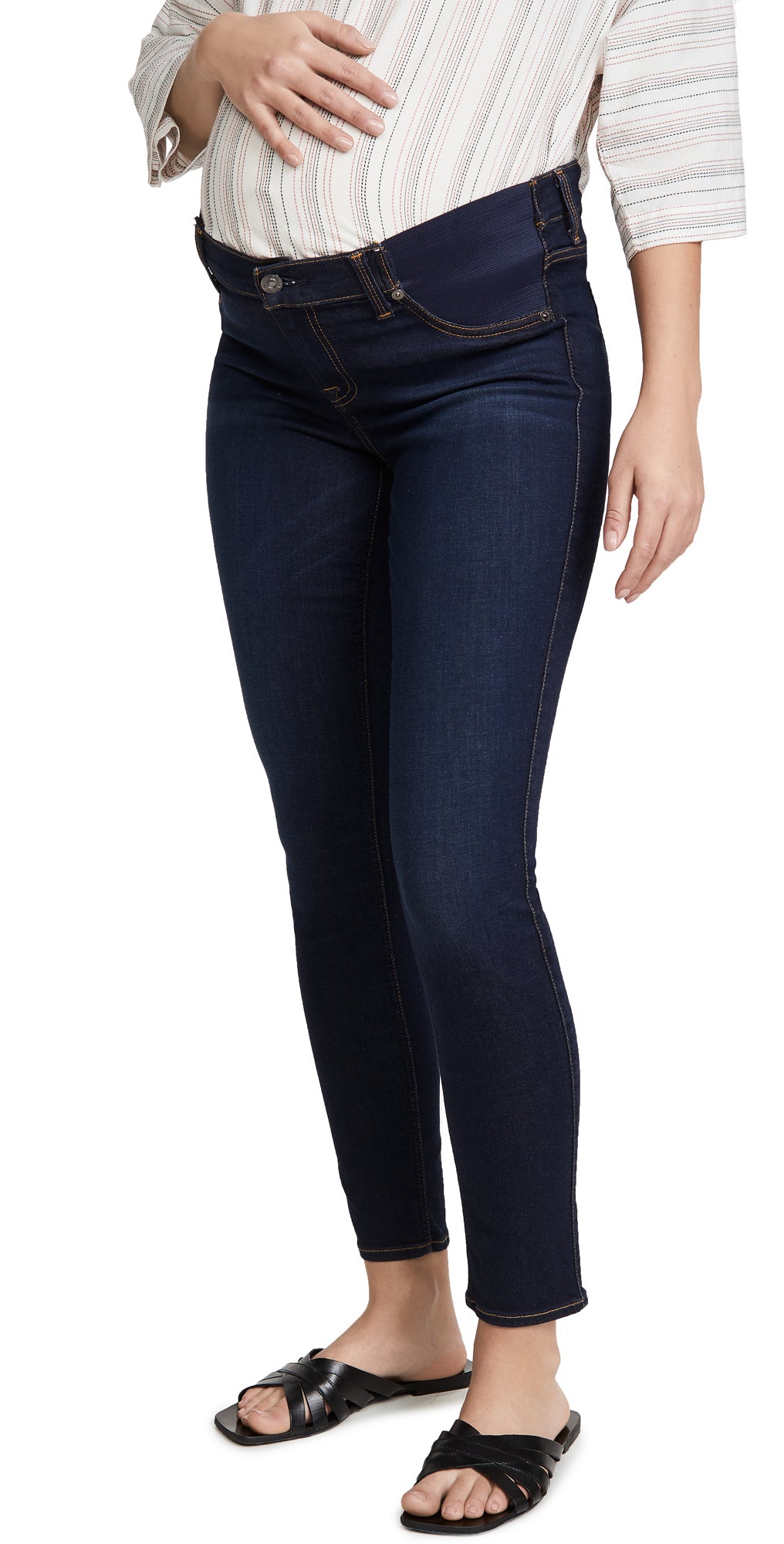Ankle Length Skinny Maternity Jeans in 28.25" Inseam