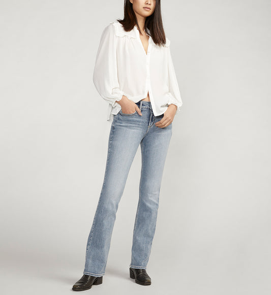 Suki Mid Rise Slim Bootcut Jeans