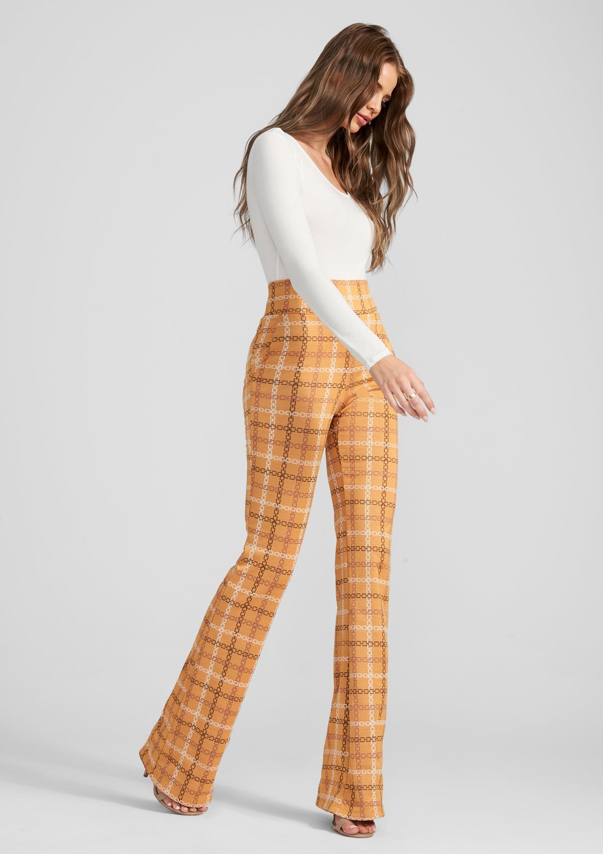 Tall Samara Flare Pants for Women in Orange – Search By Inseam