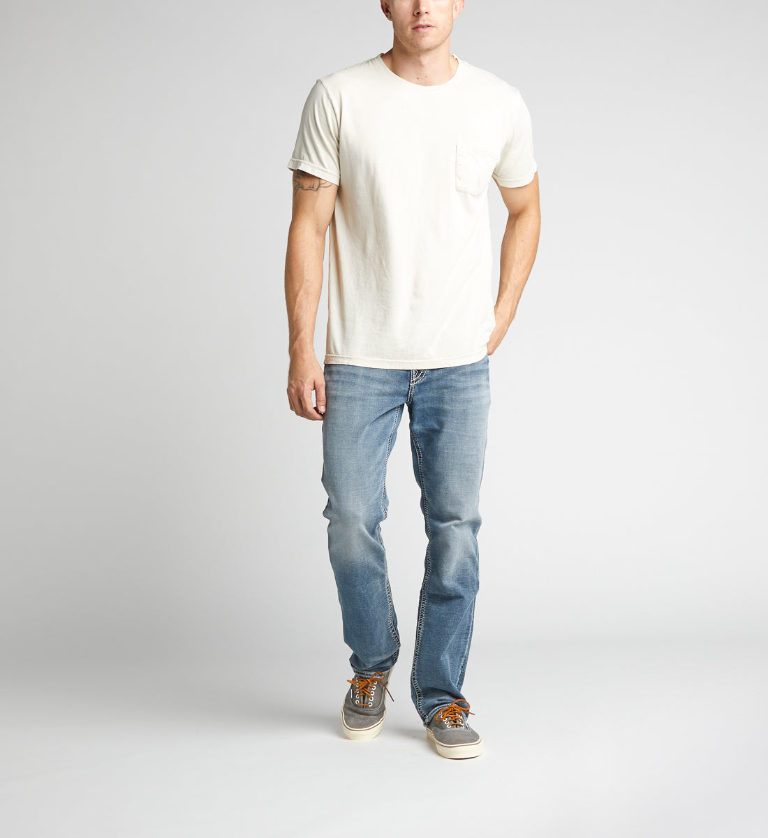 Silver Jeans Grayson Straight Mens Light Wash