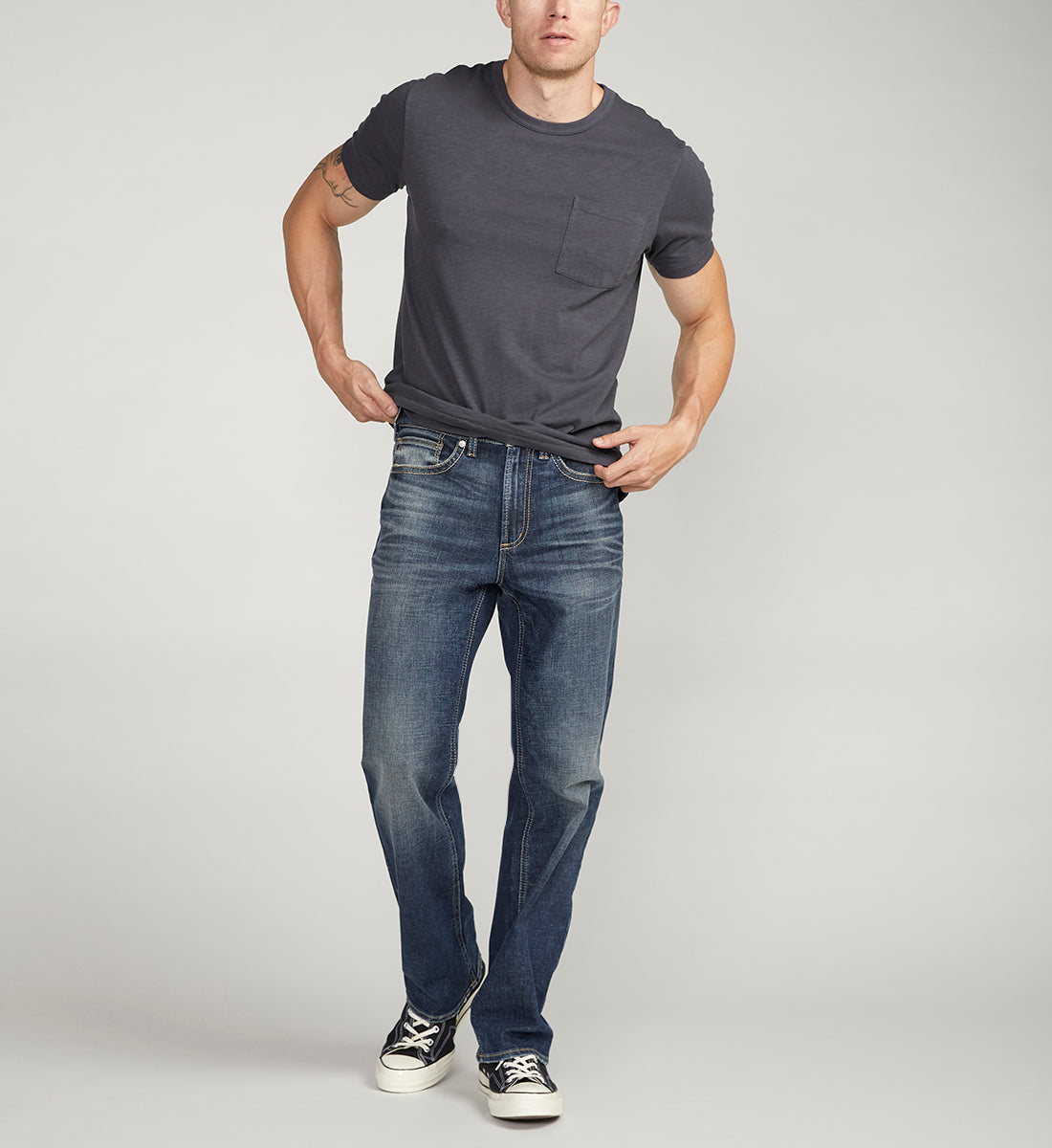 Silver Jeans Gordie Relaxed Fit Straight Leg Jeans – Search By Inseam