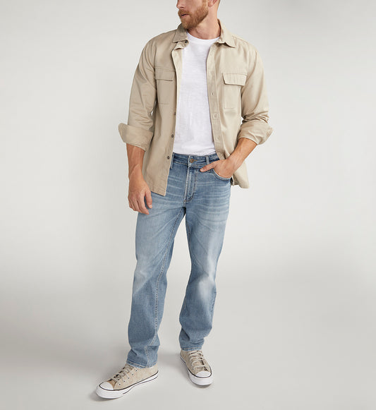 Eddie Athletic Fit Tapered Leg Jeans