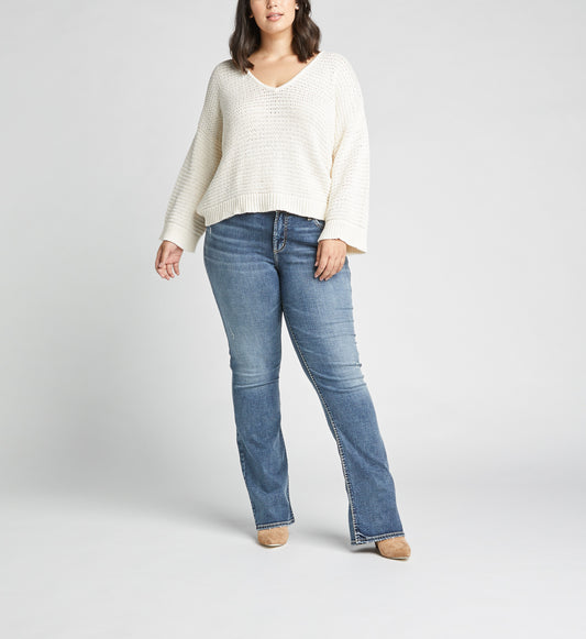 Silver Jeans Elyse Mid Rise Slim Bootcut Plus Size Jeans