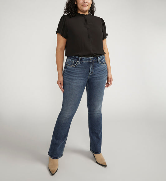 Suki Mid Rise Bootcut Jeans Plus Size