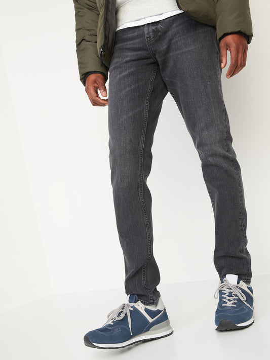 Relaxed Slim Taper Built-In Flex Dark Gray Jeans