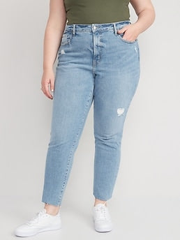 Old Navy High-Waisted OG Straight Cut-Off Jeans for Women