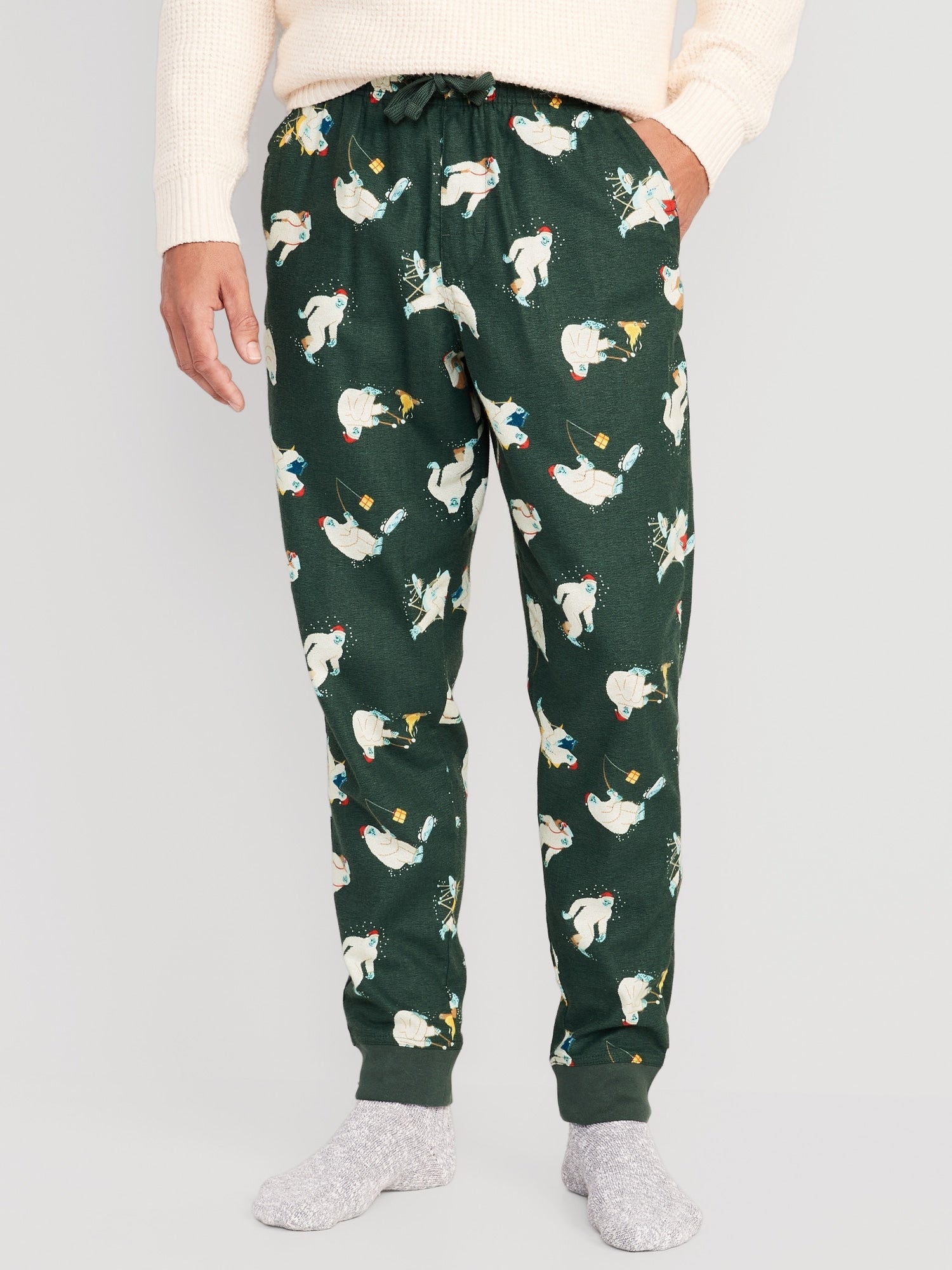 Matching Printed Flannel Jogger Pajama Pants for Men – Search By Inseam