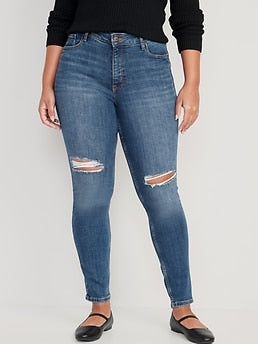 Old Navy High-Waisted Rockstar Super-Skinny Ripped Jeans for Women