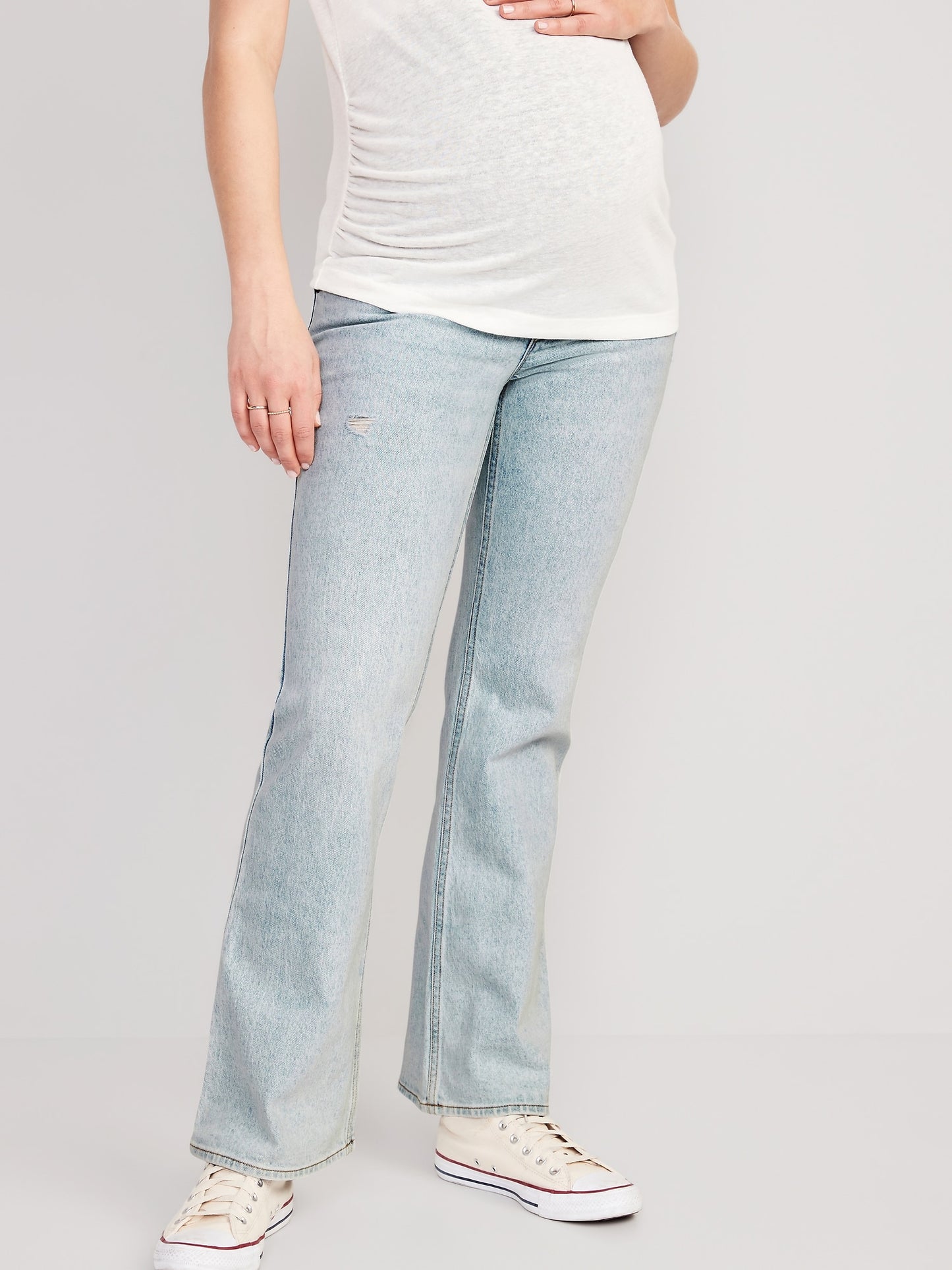 Maternity Full Panel Flare Jeans