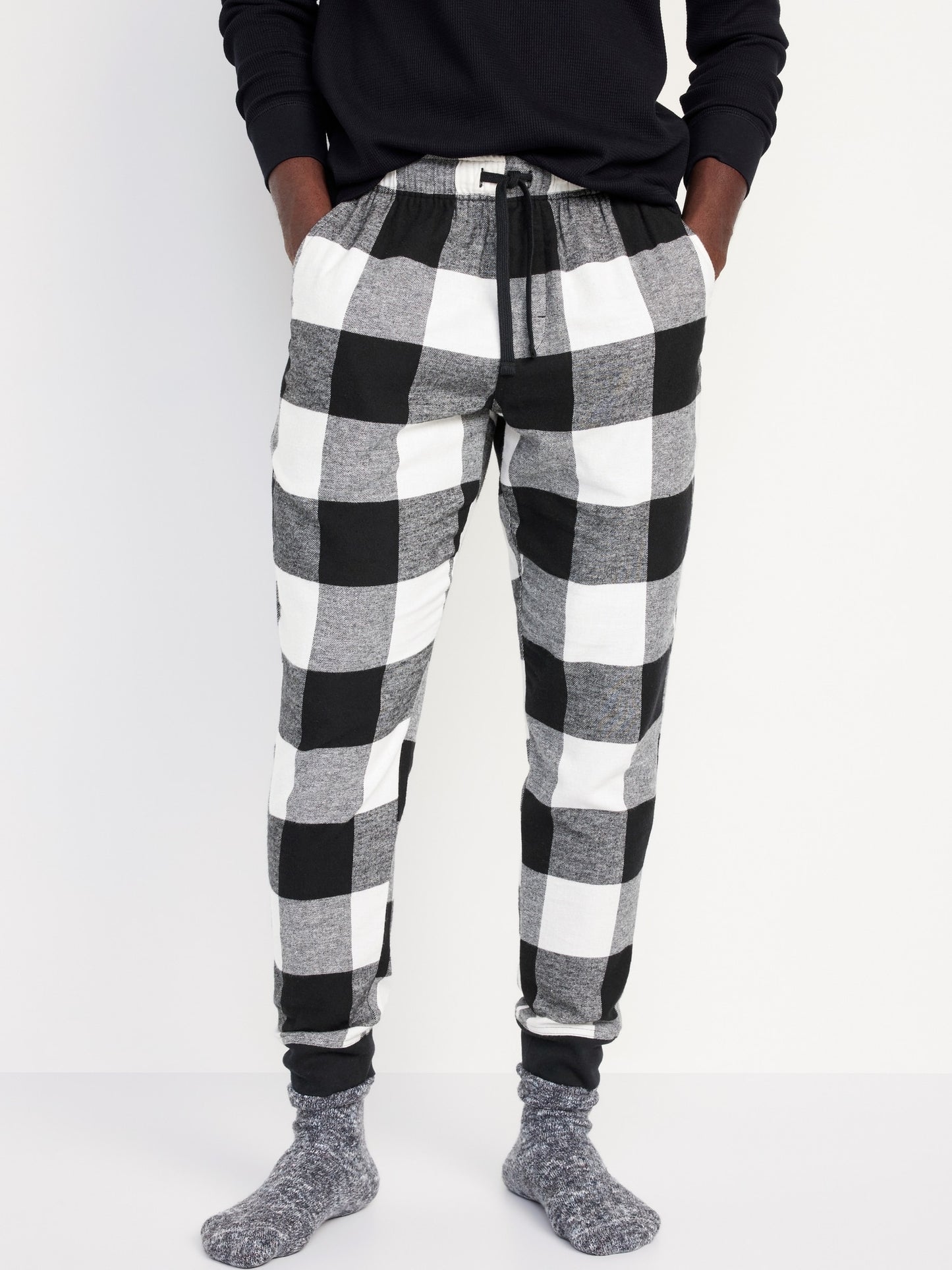 Flannel Jogger Pajama Pants for Men