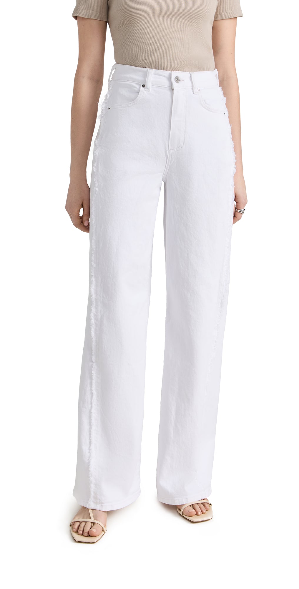 Helena Fringe Wide Leg Jeans
