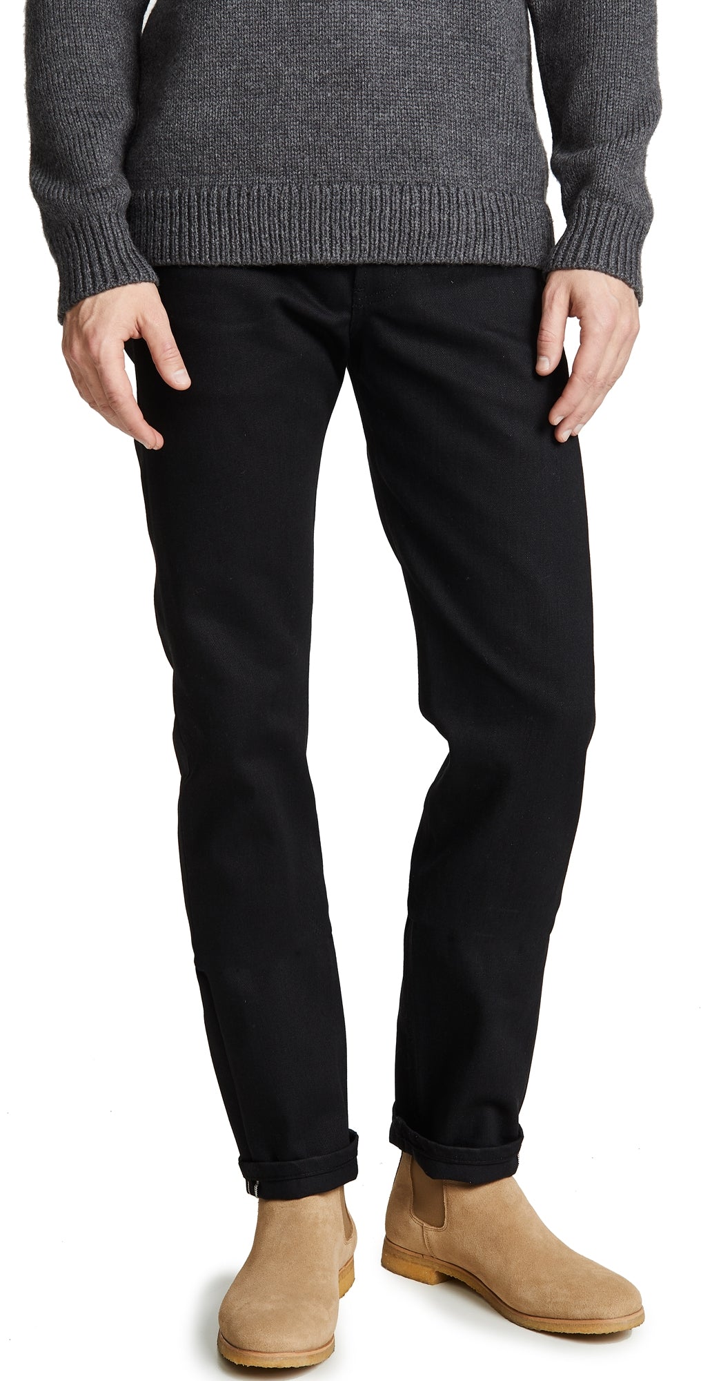 Weird Guy Solid Black Selvedge