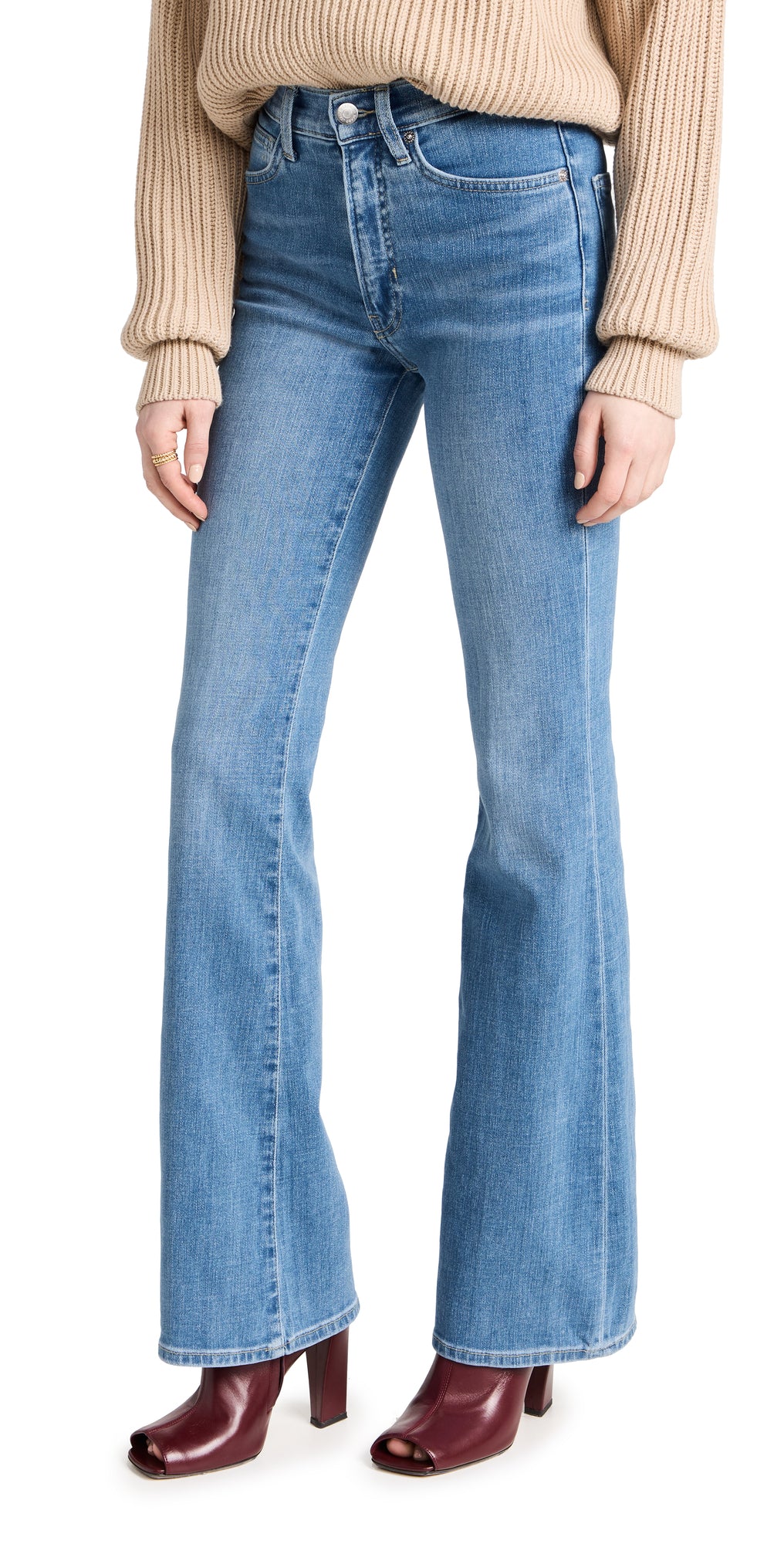 Beverly High Rise Skinny Flare Jeans