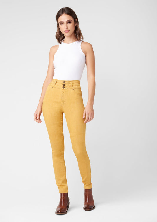 Tall Plus Size Skinny Jeans in Yellow: 35", 37" Inseams