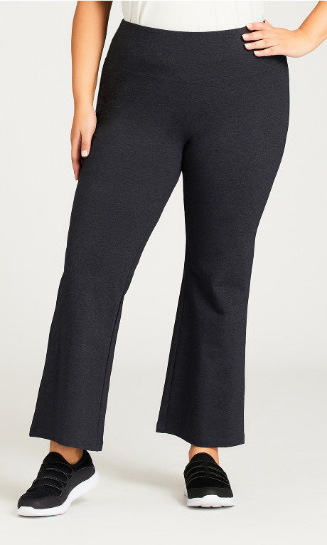 Pima Bootleg Legging Charcoal - petite