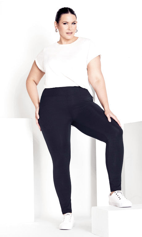 Supima® High Rise Legging Navy - average