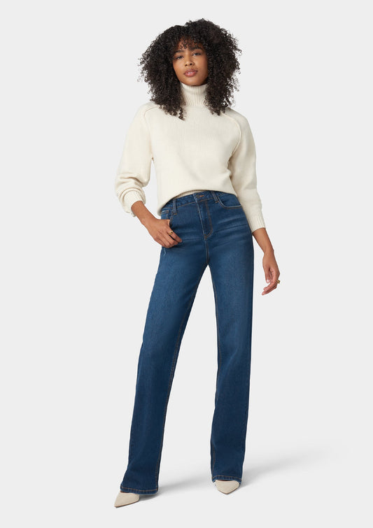 Tall Plus Size Straight Leg Jeans: 35", 37" Inseams