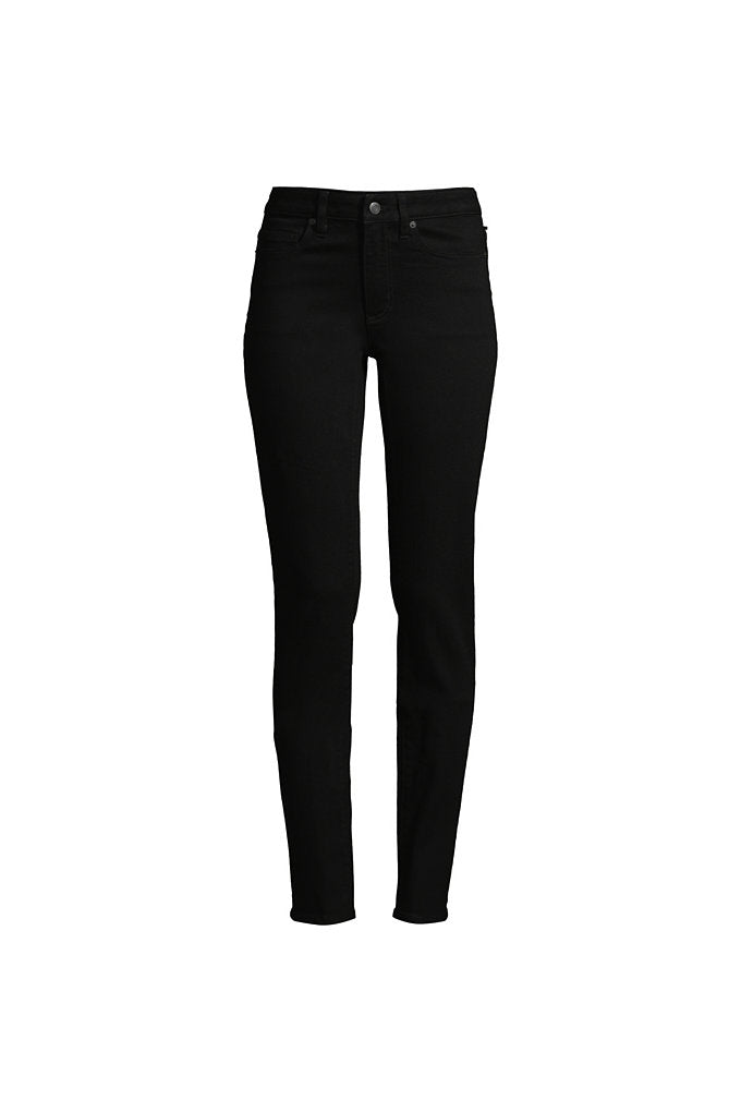 Mid Rise Straight Leg Jeans